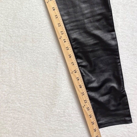 YELETE Womens‎ Black Faux Leather Moto Jogger Pants Size S/M - Picture 6 of 10